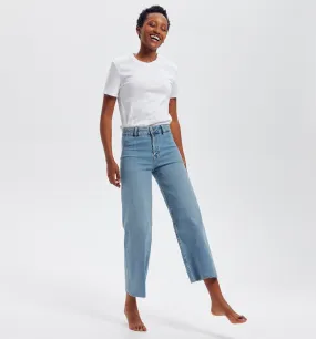 Jean taille haute raw cut - Jean moyen